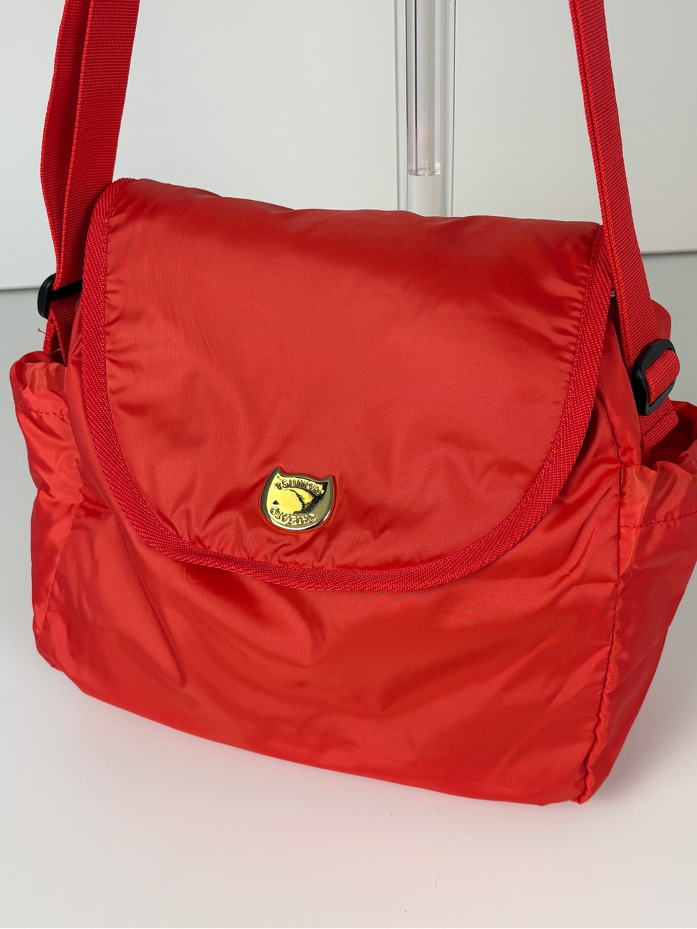 Tsumori Chisato Red Nylon Cat Shoulder Crossbody Bag